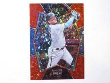 2022 Panini Select Baseball Miguel Rojas Premier Level Red Disco Card 131 Marlin