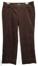Lilly Pulitzer Brown Corduroy Palm Beach Fit Cropped Vintage Pants Size 8 EUC