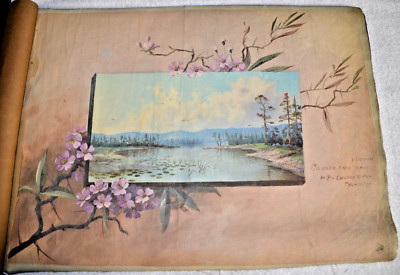 qty 10, c1879  Thomas Nash (American, 1856-1927) Landscape Oil Canvas 22''X16''