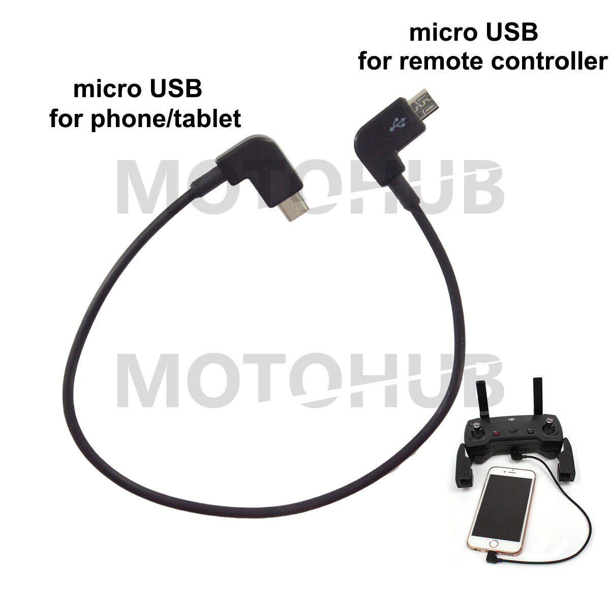 OTG Remote Controller Data Transfer Cable fr DJI MAVIC PRO AIR Spark  Android USB