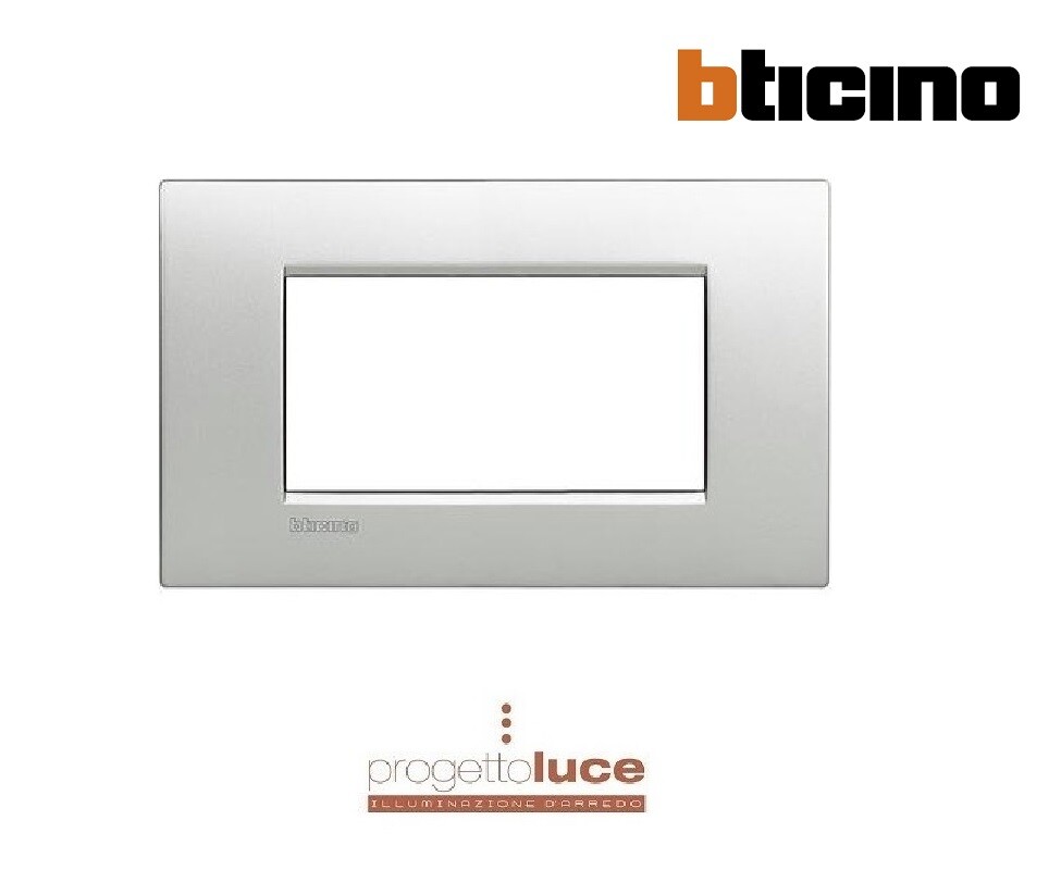 BTICINO LIVING LIGHT PLACCA 4P TECH LNC4804TE AIR