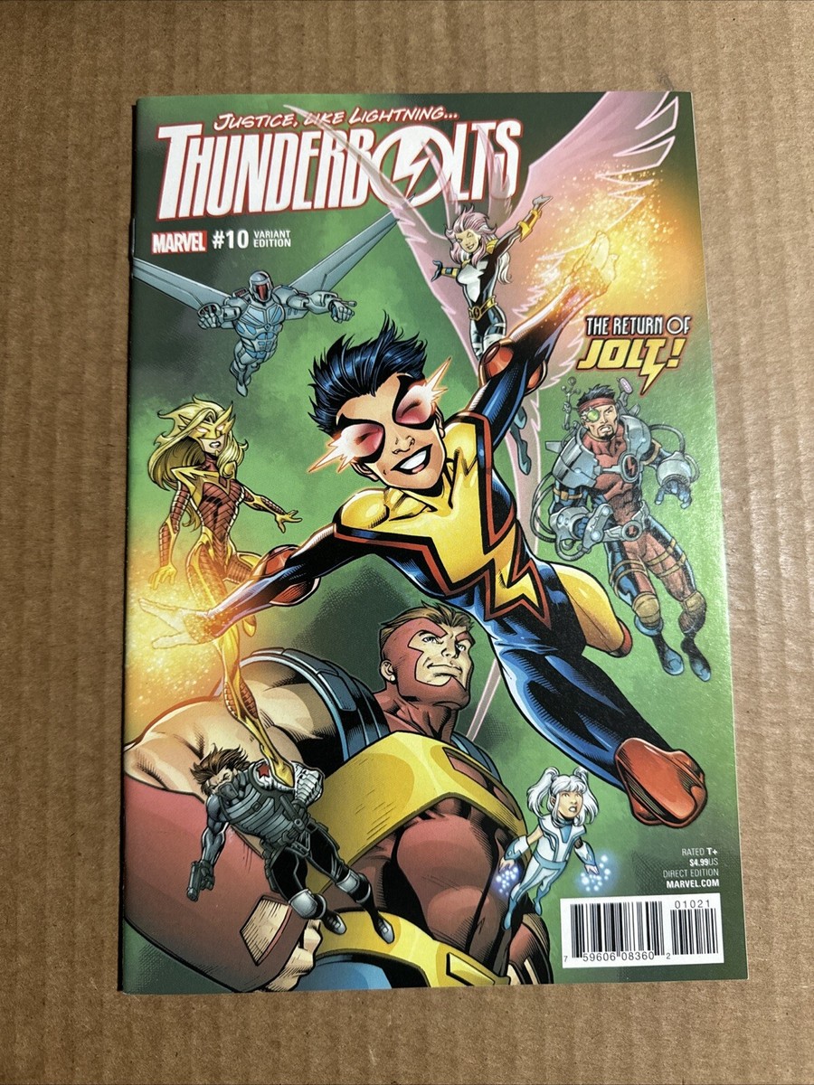 THUNDERBOLTS #10 VARIANT FIRST PRINT MARVEL COMICS (2017) JOLT