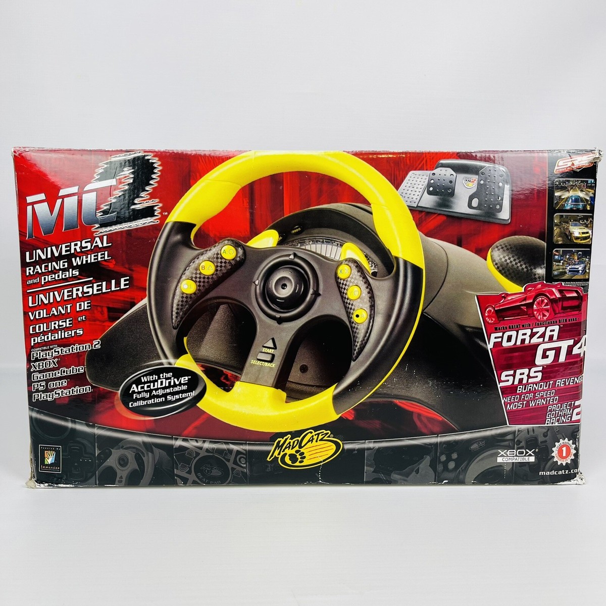 Mad Catz Steering Wheel Universal Game Controller Xbox