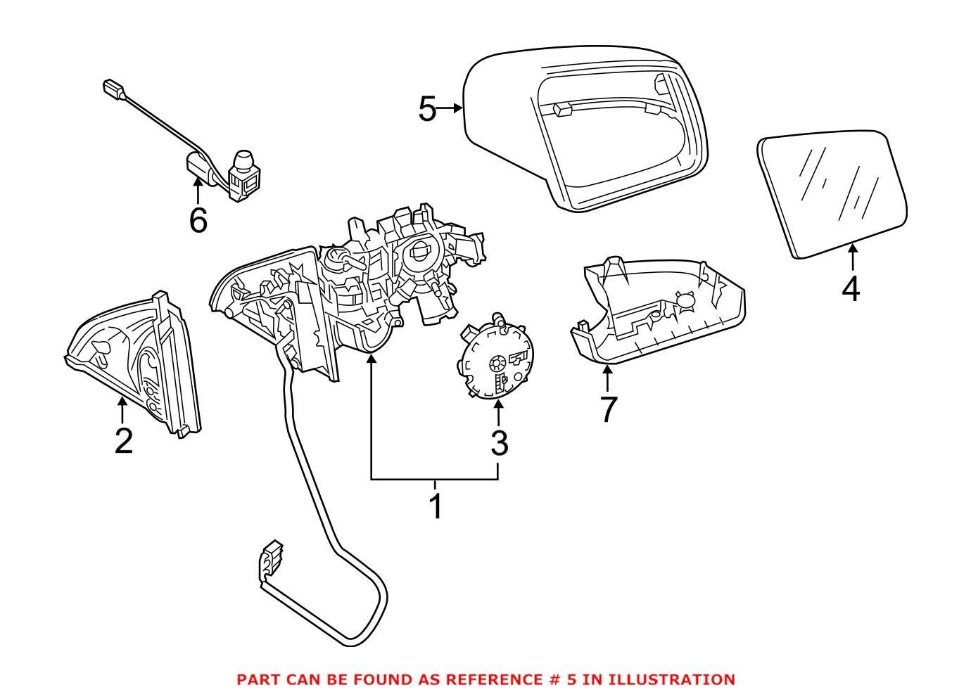 Genuine OEM Door Mirror Housing for Mercedes 16681099009040 | eBay 
