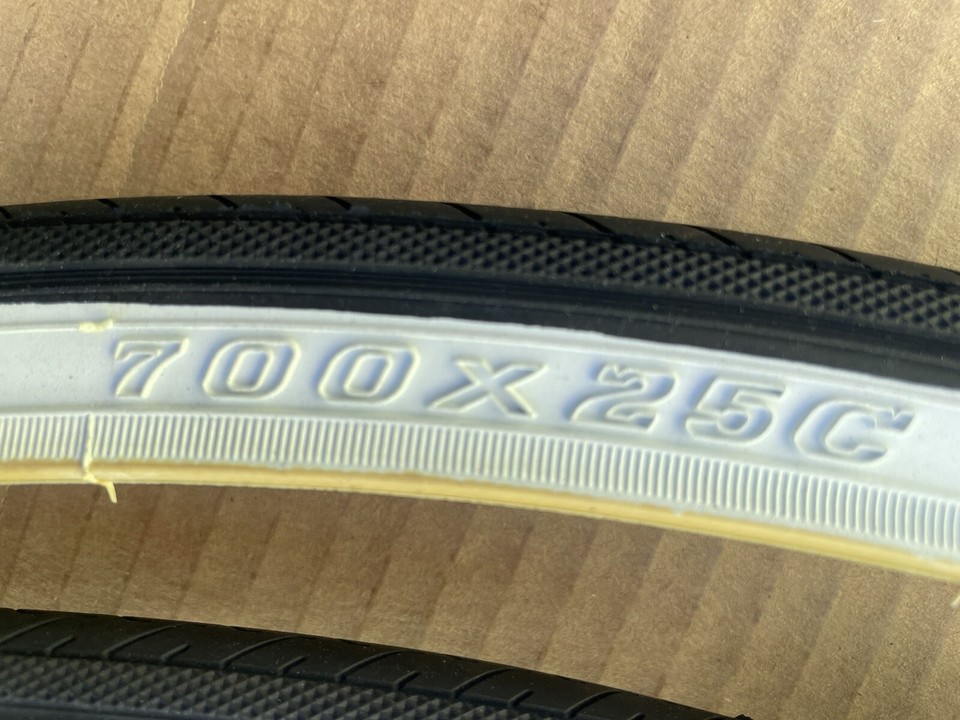 700 X 25c Wheel Size 2pcs 700 25c Tires Brown Side Slick 700x25c