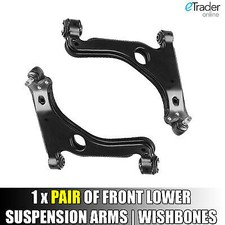 VAUXHALL MERIVA MK2 2010> WISHBONES LOWER SUSPENSION ARMS X2 FRONT WISHBONE PAIR