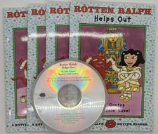 Rotten Ralph Reader Books, ROTTEN RALPH HELPS OUT, 4 Books With Narrated CD