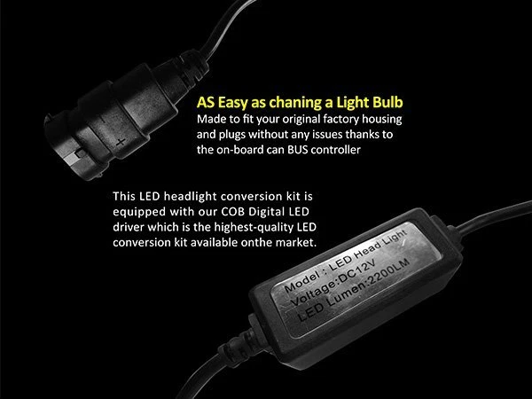 32W 2200LM H11 LED 6000K Headlight Kit White Power High Low Fog Light Beam Bulbs — 第 3/3 张图片