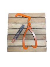 Forstzange XXL 280mm Pulver- Beschichtung Holzhebehaken Stammheber Wendehaken