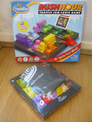 NEU RUSH HOUR VERKEHRSSTAU 40 RÄTSEL LOGIKSPIEL THINKFUN 100% KOMPLETT