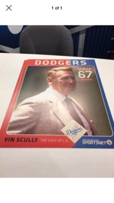 NEW 2016 #5 MLB LOS ANGELES DODGERS VIN SCULLY SPORTS NET LA POSTER SGA