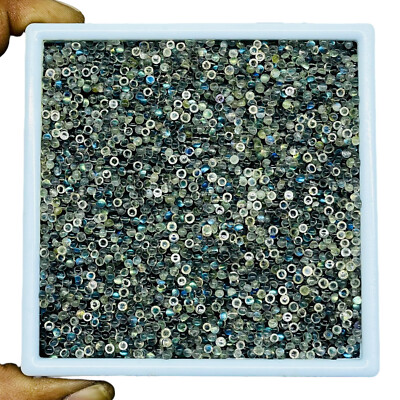 200 Pcs Natural Labradorite 2.3mm Round Cabochon Loose Gemstones Wholesale Lot