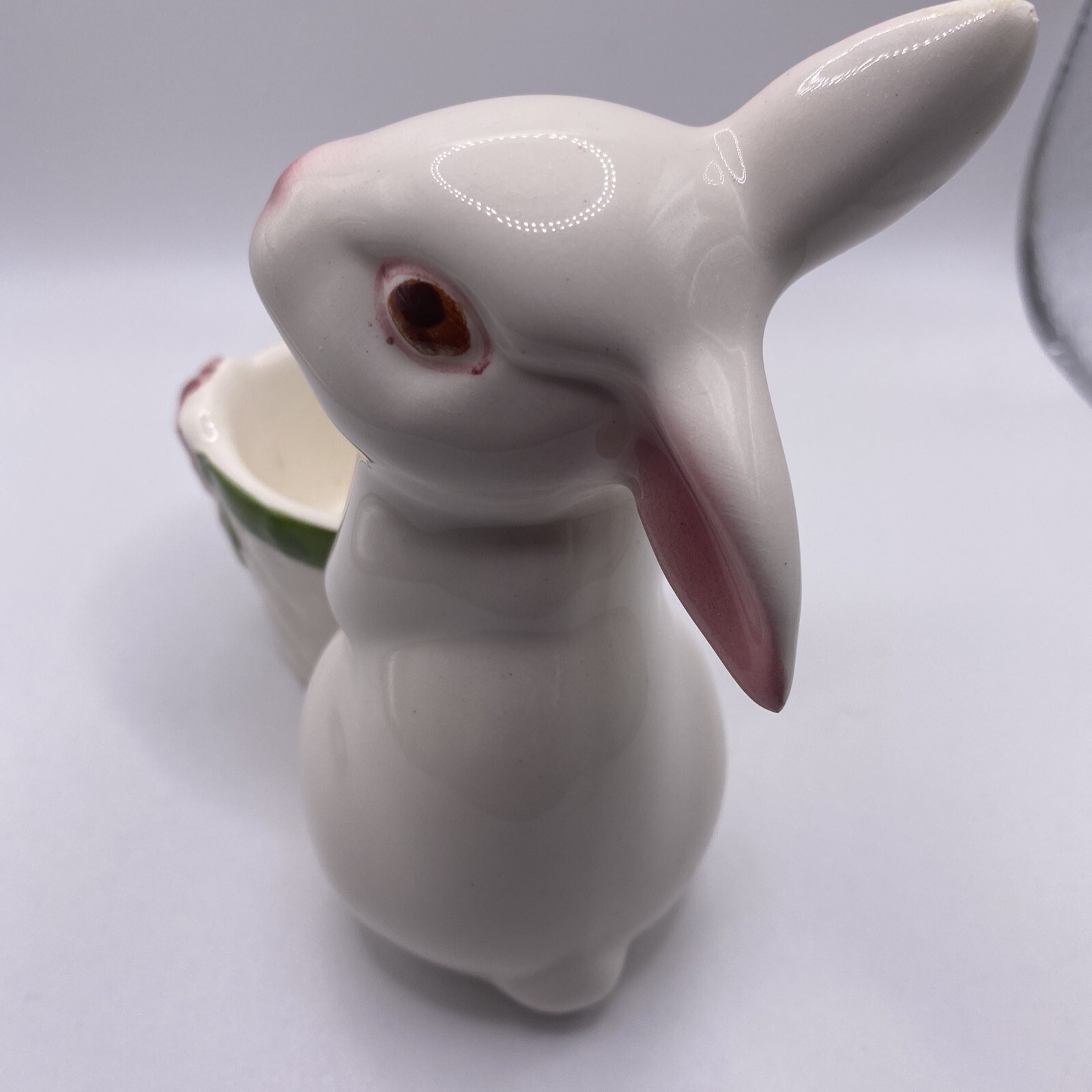 Vintage AVON Signed Rabbit Bunny Egg/Votive ceramic Holder 1980 | eBay