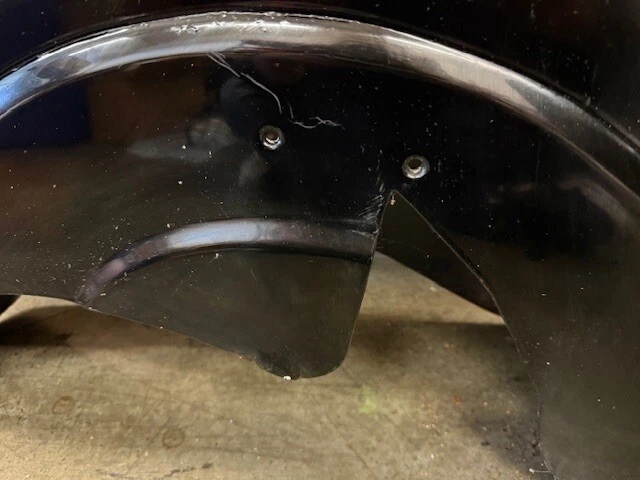 Vintage Indian Front Fender Black Steel 34"x15" 99–03 Chief Scout Spirit Gilroy - Image 2 of 4