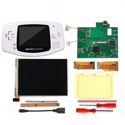 GBA V2 IPS Backlight LCD HDMI-Compatible Output Retro Pixel Kit+Colorful Buttons - Picture 51 of 70
