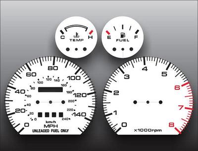 White Face Gauges for 1988-1991 Mazda MX6 | eBay