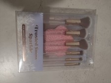 FROSTED SNOW SPARKLE 7 PC MAKEUP BRUSH CLEANING MAT SET WITH FREE SHIPPING