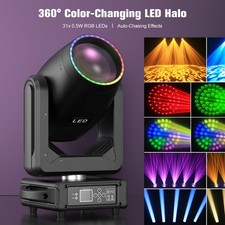 LED 250W Beam Moving Head 8/48 Facet Prism 18 Gobo Stage Light DMX DJ Spot Xmas