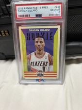 2012-13 Panini Past & Present Damian Lillard Rookie RC #249 Trail Blazers PSA 10