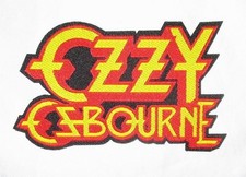 Ozzy Osbourne Logo Cut Out Fabric Sew On Patch Heavy Metal