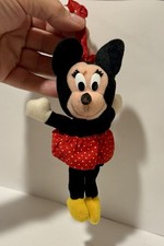 Vintage 70s Disney Minnie Mouse Plush Doll Ornament