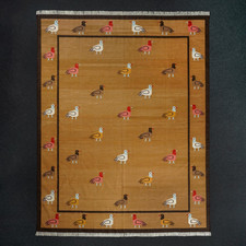 Modern Handwoven Cotton Dhurrie Rug Color As Photos Handmade Design Carpet Rug