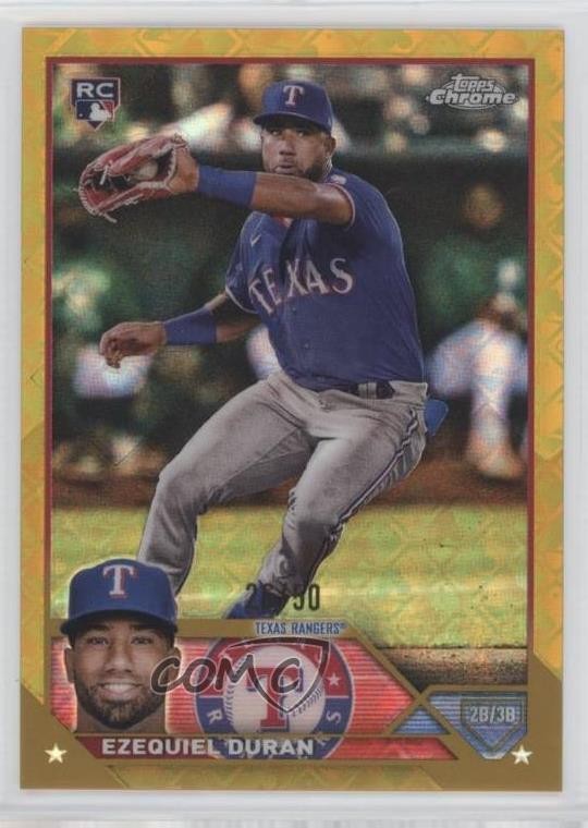 2023 Topps Chrome Logofractor Edition Gold Refractor 26/50 Ezequiel Duran 0m89