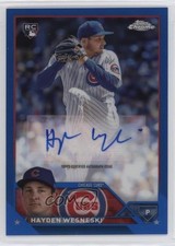 2023 Topps Chrome Update Blue Refractor 81/150 Hayden Wesneski #AC-HW Auto 0z6b