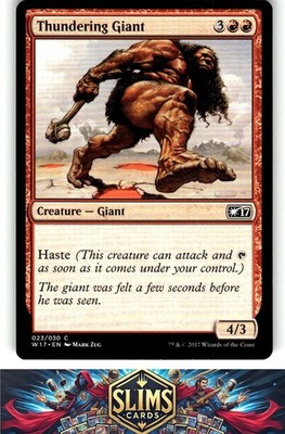 Magic the Gathering MTG Welcome Deck 2017 Thundering Giant #23 Buy 2 Get 1