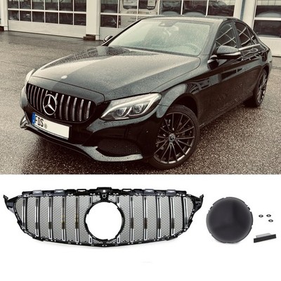 Race Gitter Kühlergrill Grill Schwarz Chrom für Mercedes W205 Panamericana GT
