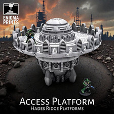 Access Platform - 28mm 3d Printed Gothic Industrial Tabletop Wargaming Terrain