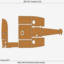 2007-2011 Crownline 23 SS Cockpit Swim platform Bow 1/4"6mm EVA foam faux floor