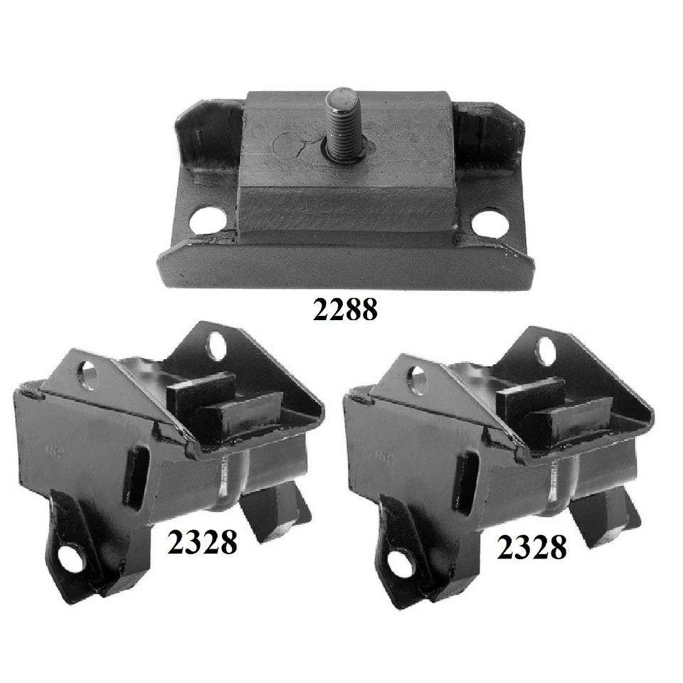 Montaje de motor y transmisión 3 piezas apto para Buick Apollo 1975 4,3 L Foto 2 de 4