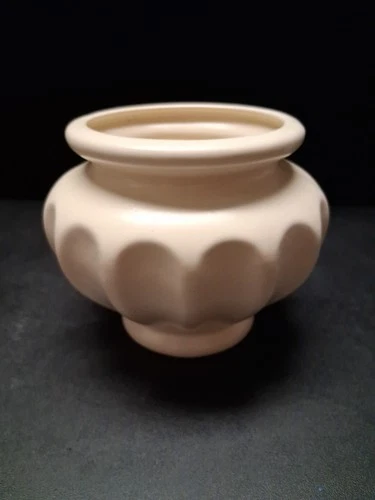 Haeger #195 White Matte Ivory  Pedestal Planter Vase