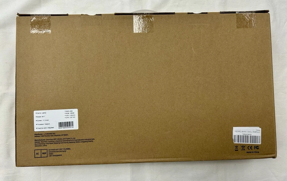 SGIN M17 17.3 Inch Laptop Celeron Dual-Core Up to 2.0 GHz 4GB RAM 128GB SSD FHD - Image 3 of 4