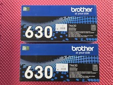 2 X Brother Genuine Standard-Yield Black Printer Toner Cartridge, TN630