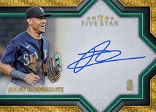 JULIO RODRIGUEZ 2023 Topps Five Star RARE SIGNATURE SEATTLE MARINER DIGITAL CARD