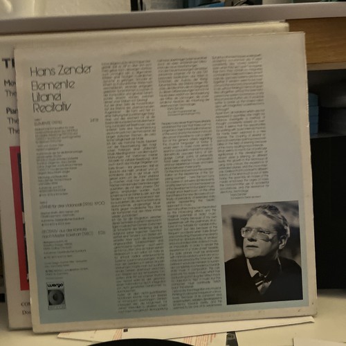 HANS ZENDER LP ELEMENTE / LITANEI 196 - Foto 3 di 3