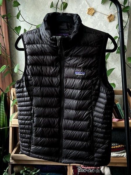 Women Patagonia Vest Black Polyester 38 / M / 46 #46N5