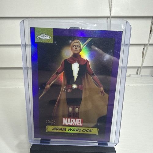 ADAM WARLOCK 2024 Topps Chrome Marvel #4 Purple Refractor /75
