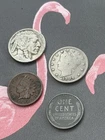 US Coin Lot! Indian Head Cent, Wheat Penny, Liberty V & Buffalo Nickel +FREE S&H