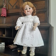 Puppenkleid im Antik Stil, alter Stoff u. Spitze für 40/42 cm gr. Puppe