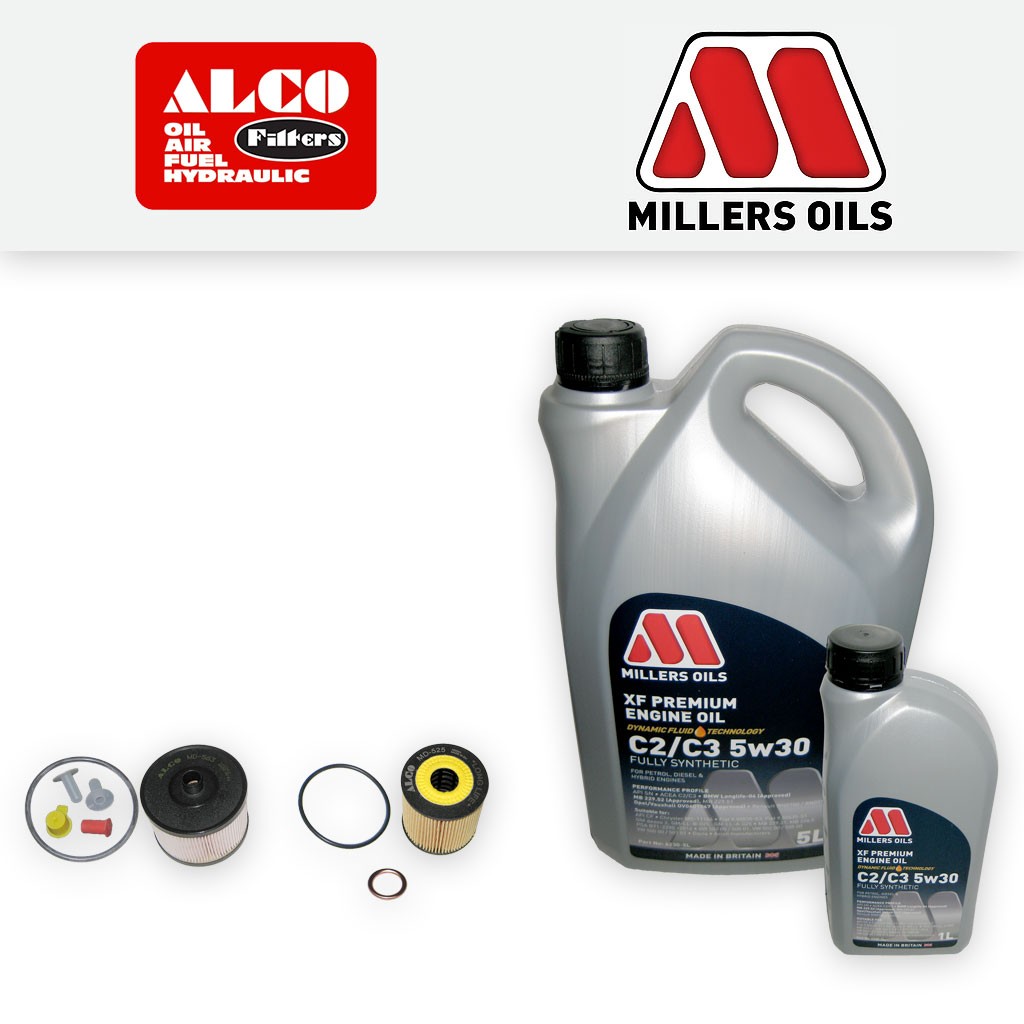 SERVICE KIT for PEUGEOT 407 2.0 HDI DW10BTED4 OIL FUEL FILTERS +OIL (2004-2010)