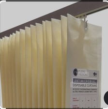 ELERS MEDICAL&reg; Antimikrobielle gelbe Vorh&auml;nge 3,75 m x 2 m L&auml;nge &ndash; Karton (12)