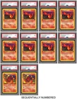 Pokemon PSA 9*9 & 8 Charmander & Charmeleon C 2000 Rocket 1ST ED. English