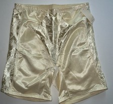 Sears Vintage Girdle Underwear 2XL Shorts Lace Ivory Gold NWT NOS Never Worn