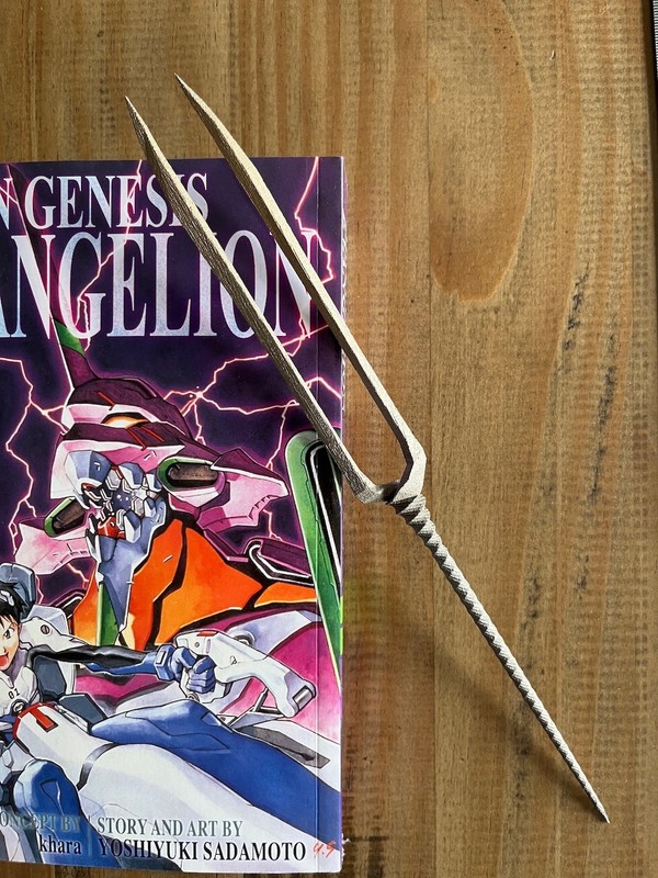 Metal Neon Genesis Evangelion Spear of Longinus 11" bronzed steel