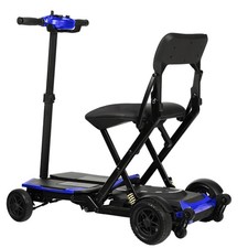4 Wheel Mobility Scooter Foldable Convenient Compact Comfortable for Seniors