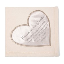 Forever in Our Hearts-50x60 Super Soft Royal Plush Throw Blanket, Cream