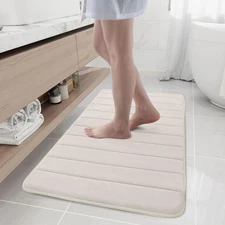 Memory Foam Bath Mat 44" x 24" Ultra Soft and Non-Slip Bathroom Rugs Water Ab...